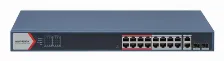 Switch Hikvision Ds-3e1318p-ei(b) Gestionado, Rj-45 16, Fast Ethernet (10/100), 16 Poe, Azul