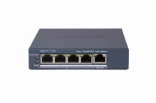 Switch Hikvision Gigabit Poe, 4 Puertos, 1000 Mbps, Administrable, 45 Watts