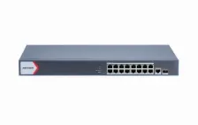 Switch Hikvision Ds-3e1518p-ei Gestionado, Rj-45 17, Gigabit Ethernet (10/100/1000), Gris