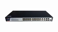 Switch Hikvision Ds-3e2528p(b) Gestionado, Rj-45 24, Gigabit Ethernet (10/100/1000), 24 Poe, Negro