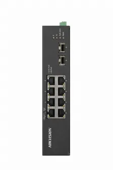 Switch Hikvision Ds-3t0510hp-e/hs No Administrado, Rj-45 8, Gigabit Ethernet (10/100/1000), 8 Poe, Negro