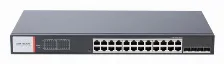 Switch Hikvision Ds-3t1528hp-si-24p4f Gestionado, Rj-45 24, Gigabit Ethernet (10/100/1000), 24 Poe, Negro