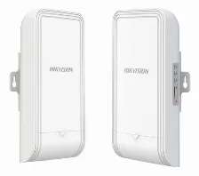 Kit De Punto De Acceso Hikvision, Ptp Y Ptmp A 2.4 Ghz, 300 Mbps, Antena De H: 60°, Mimo 2x2, 7 Dbi, Poe, Exterior (ip55), Blanco