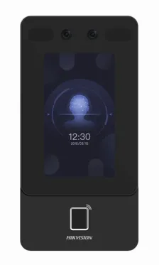 Terminal Hikvision Con Reconocimiento Facial Y Huella Con Lector Mifare, 1500 Rostros, 3000 Huellas, Pantalla Tactil De 4.3 Pulgadas Isapi