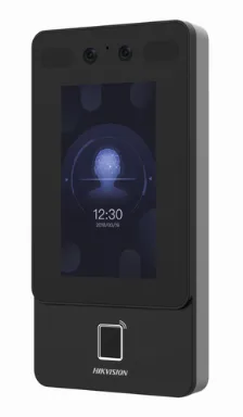 Terminal Hikvision Con Reconocimiento Facial Y Huella Con Lector Mifare, 1500 Rostros, 3000 Huellas, Pantalla Tactil De 4.3 Pulgadas Isapi