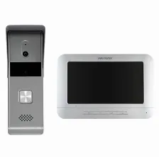 Videoportero Hikvision Ds-kis203t Alámbrico, Gris, Blanco