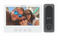 Videoportero Hikvision Ds-kis212 Alámbrico, Gris, Blanco