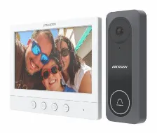 Videoportero Hikvision Ds-kis212 Alámbrico, Gris, Blanco