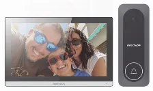 Kit Videoportero Hikvision Hibrido, Touch, Wi-fi, Altavoz, Apertura De Puerta