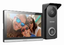 Videoportero Hikvision Ds-kis313-p Inalámbrico Y Alámbrico, Gris, Blanco