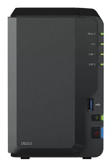 Nas Synology Diskstation Ds223 Rtd1619b, 1.7 Ghz, 0 Tb, Bahías 2, 2.5/3.5