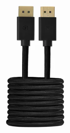 Cable Displayport 1.4 Game Factor Dtd400, Macho A Macho, Ultra Hd 4k, 32 Gbps, 2m, Negro