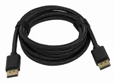 Cable Displayport 1.4 Game Factor Dtd400, Macho A Macho, Ultra Hd 4k, 32 Gbps, 2m, Negro