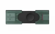 Memoria Usb Kingston Datatraveler Duo, 256gb, Usb-a, Usb-c, Verde