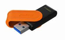 Memoria Usb Kingston Datatraveler Exodia S, 256 Gb, 3.2 Gen 1, Negro/naranja