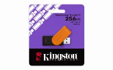 Memoria Usb Kingston Datatraveler Exodia S, 256 Gb, 3.2 Gen 1, Negro/naranja