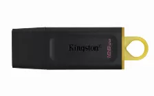 Memoria Usb Kingston Datatraveler Exodia 128 Gb, Usb 3.2, Negro/amarillo