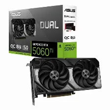 Tarjeta De Video Asus Nvidia Geforce Rtx 5060 Ti Dual Oc, 8gb, 128-bit, Gddr7, Pci Express 5.0, 1x Hdmi, 3x Dp