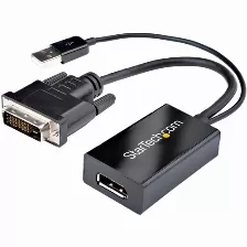 Adaptador Vídeo Startech.com Dvi-d A Displayport, 0.254 M, Negro