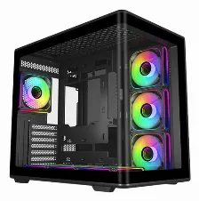 Gabinete Cooler Master Elite 600 Midi Tower, Psu No, Vent. 1x 120 Mm, Negro, Transparente