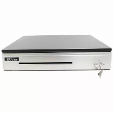 Cajón De Dinero Ec Line Premium 5 Billetes, 8 Monedas Con Rodamientos, Acero Inoxidable, Divisores Ajustables, Negro (ec-cd-100p)