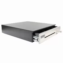 Cajón De Dinero Ec Line Premium 5 Billetes, 8 Monedas Con Rodamientos, Acero Inoxidable, Divisores Ajustables, Negro (ec-cd-100p)