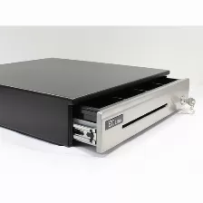 Cajón De Dinero Ec Line Premium 5 Billetes, 8 Monedas Con Rodamientos, Acero Inoxidable, Divisores Ajustables, Negro (ec-cd-100p)