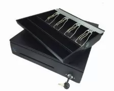 Cajon De Dinero Para Punto De Venta Ec Line Cd-50, 4 Billetes, 8 Monedas, Negro