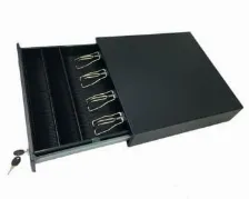 Cajon De Dinero Para Punto De Venta Ec Line Cd-50, 4 Billetes, 8 Monedas, Negro Open Box