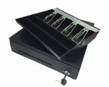 Cajon De Dinero Para Punto De Venta Ec Line Cd-50, 4 Billetes, 8 Monedas, Negro Open Box