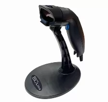 Lector De Codigo De Barras Ec Line Ec-ls-9620, Automatico O Manual, Interfaz Usb, Incluye Base, Color Negro