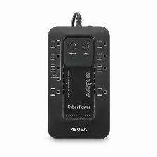 No Break Cyberpower Ec450g 0.45 Kva / 260 W, 426 J, Entrada 140 V, 8 Salidas Ac, Negro
