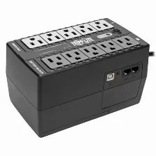 Tripp Lite Ups No Break Standby De 550va 300w - 10 Tomacorrientes Nema 5-15r, 120v, 50/60 Hz, Clavija 5-15p, Energy Star, Instalación En Pared O Escritorio Ups No Break Standby De 550va 300w - 10 T...