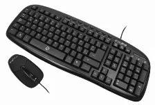 Kit De Teclado Y Mouse Usb Easy Line Balance El-993391, 8 Teclas Multimedia, Resolución 1000dpi, Color Negro