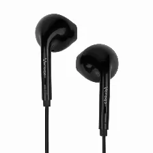 Audifonos Intrauditivos Vorago Ep-201-v2, Manos Libres, Control De Volumen, Plug 3.5mm, Color Negro