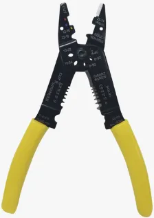Pinza Cortacables / Pelacables 10 A 22 Awg Con Plegador De Conectores.