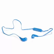 Audífonos Intrauditivos Vorago Epb-103-bl, Inalámbricos Bluetooth, Micrófono Y Control, Almohadillas Intercambiables, Color Azul