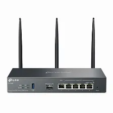 Ruteador Inalambrico Tp-link Ax 3000, Omada Er706w, Antenas 3, Doble Banda, 6 Puertos 1-spf 5-rj45, Gigabit