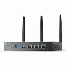 Ruteador Inalambrico Tp-link Ax 3000, Omada Er706w, Antenas 3, Doble Banda, 6 Puertos 1-spf 5-rj45, Gigabit