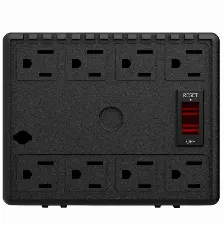 Regulador Complet Erv-6-013 3.2 Kva / 1600 W, Entrada 100 - 144 V, 8 Salidas Ac, Negro