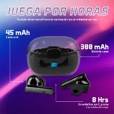 Audifonos Inalambricos Vorago Esb-301-pro, Microfono, True Wireless Stereo, Negro, Estuche De Carga