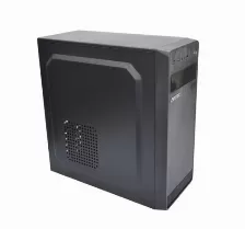 Gabinete Evotec Ev-1004, Soporta T. Madre Atx, Micro Atx, Mini-atx, Fuente De Poder 600w Incluida, Color Negro