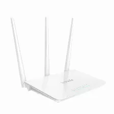 Router Repetidor Inalambrico Tenda N300 F3, 3 En 1, 3 Antenas 5dbi, Qos, Hasta 300mbps, Color Blanco