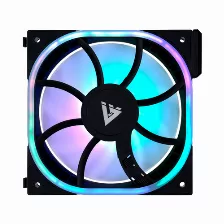 Ventilador Game Factor Fg500, 120mm, 1900 Rpm Max, Argb, Negro
