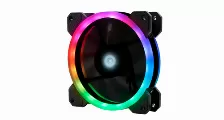 Kit De 3 Ventiladores Gaming Game Factor Fkg400, 120mm, Led Rgb, 2 Tira De Led Magnetica 30cm, Controlador