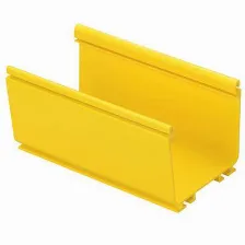 Canaleta Fiberrunnera„¢ 4x4, De Pvc Ra­gido, Color Amarillo, 1.8 M De Largo