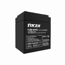 Bateria Para Ups Forza Fub-1245 Sealed Lead Acid (vrla), 12 V, 4.5 Ah, Negro