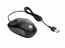 Mouse De Viaje Hp, Optico, Alambrico, Usb, 1000 Dpi, Negro