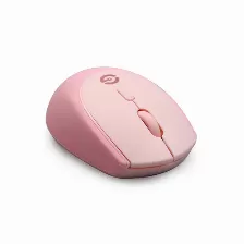 Mouse Getttech Gac-24404p óptico, 2 Botones, 1600 Dpi, Rf Inalámbrico, Rosa