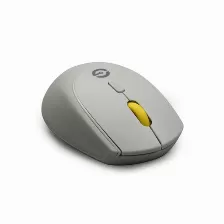 Mouse Getttech Gac-24407g óptico, 2 Botones, 1600 Dpi, Rf Inalámbrico, Gris, Amarillo